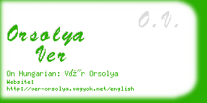 orsolya ver business card